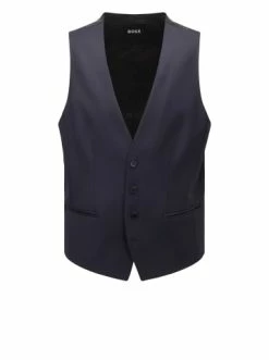Aktion ⭐ Bekleidung BOSS Anzugweste 'H-Huge' Dunkelblau (401) Günstig Kaufen 👏