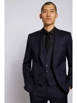 Aktion ⭐ Bekleidung BOSS Anzugweste 'H-Huge' Dunkelblau (401) Günstig Kaufen 👏 -Boss Verkaufsgeschäft boss anzugweste h huge dunkelblau 401 4