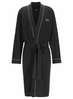 Neu 🔔 BOSS Bademantel In Schwarz Günstig Kaufen ❤️