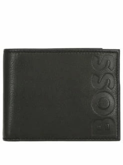 Neu 😍 Accessoires BOSS Big 6 Cc - Herrengeldbörse Leder 11 Cm In Schwarz Günstig Kaufen 😍