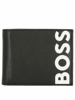 Brandneu 🎉 Accessoires BOSS Big BC 8cc - Herrengeldbörse Leder 12 Cm In Schwarz Günstig Kaufen 😍