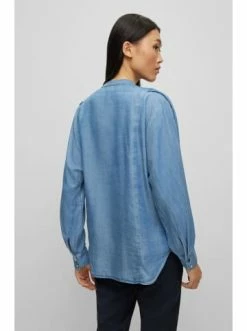 Bestes Angebot 👍 Bekleidung BOSS Bluse 'Bavola' Hellblau (450) Günstig Kaufen 👍 -Boss Verkaufsgeschäft boss bluse bavola hellblau 450 3