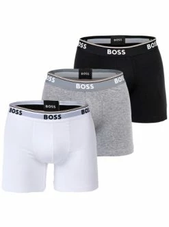 Am billigsten 🧨 Bekleidung BOSS Boxershort 3er Pack In Weiß/Grau/Schwarz Günstig Kaufen 😀