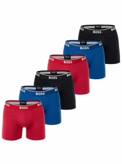 Neu 🧨 Bekleidung BOSS Boxershort 6er Pack In Rot/Blau/Schwarz Günstig Kaufen 🎁