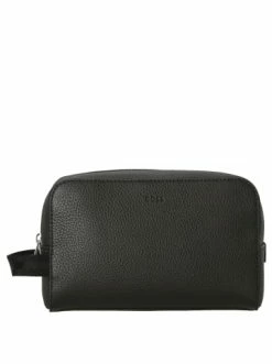 Schlussverkauf 🥰 Accessoires BOSS Crosstown - Kulturbeutel Leder 24 Cm In Schwarz Günstig Kaufen 🎁