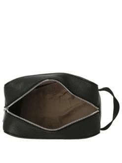 Schlussverkauf 🥰 Accessoires BOSS Crosstown - Kulturbeutel Leder 24 Cm In Schwarz Günstig Kaufen 🎁 -Boss Verkaufsgeschäft boss crosstown kulturbeutel leder 24 cm in schwarz 5