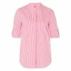 Angebote 🛒 Bekleidung BOSS Gestreifte Bluse Relaxed-Fit In Pink Günstig Kaufen 🔔