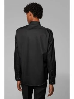 Billig 🎉 Bekleidung BOSS Hemd 'Eliott' Schwarz (001) Günstig Kaufen 🎁 -Boss Verkaufsgeschäft boss hemd eliott schwarz 001 2