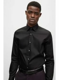 Beste Bewertungen von 💯 Bekleidung BOSS Hemd 'H-Hank-kent' Schwarz (001) Günstig Kaufen ✔️ -Boss Verkaufsgeschäft boss hemd h hank kent schwarz 001 5