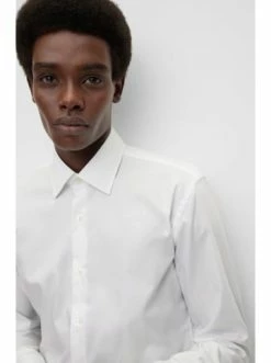 Billig 🧨 Bekleidung BOSS Hemd 'H-Hank-kent' Weiß (100) Günstig Kaufen ✨ -Boss Verkaufsgeschäft boss hemd h hank kent weiss 100 4