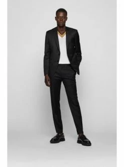 Budget 🎁 Bekleidung BOSS Hose 'H-Wenten' Schwarz (001) Günstig Kaufen ✨ -Boss Verkaufsgeschäft boss hose h wenten schwarz 001 2