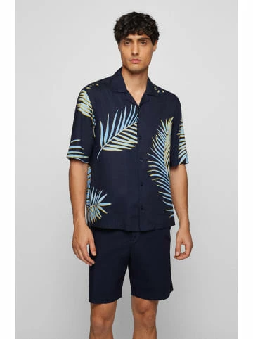 Billig 🛒 Bekleidung BOSS Kurzarm-Hemd 'Lars_O' Dunkelblau (404) Günstig Kaufen 😍 2 Billig 🛒 Bekleidung BOSS Kurzarm-Hemd 'Lars_O' Dunkelblau (404) Günstig Kaufen 😍 - Image 2