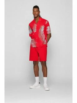 Bestpreis 🔥 Bekleidung BOSS Kurzarm-Hemd 'Lars_O' Rot (623) Günstig Kaufen 🛒 -Boss Verkaufsgeschäft boss kurzarm hemd lars o rot 623 2