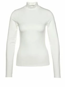 Großhandel 🤩 Bekleidung BOSS Langarmshirt 'Emata' Naturweiß (118) Günstig Kaufen ✔️