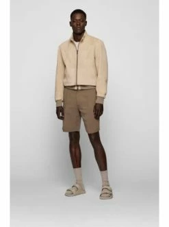 Blitzangebot 😍 Bekleidung BOSS Lederblouson 'Mika' Beige (275) Günstig Kaufen 🛒 -Boss Verkaufsgeschäft boss lederblouson mika beige 275 1