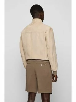 Blitzangebot 😍 Bekleidung BOSS Lederblouson 'Mika' Beige (275) Günstig Kaufen 🛒 -Boss Verkaufsgeschäft boss lederblouson mika beige 275 4