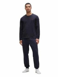 Coupon 👏 Bekleidung BOSS Longsleeve In Dunkelblau Günstig Kaufen 🤩 -Boss Verkaufsgeschäft boss longsleeve in dunkelblau 3