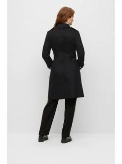 Angebote 🤩 Bekleidung BOSS Mantel 'Culea' Schwarz (001) Günstig Kaufen 🔔 -Boss Verkaufsgeschäft boss mantel culea schwarz 001 3