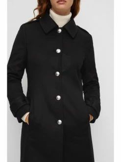 Angebote 🤩 Bekleidung BOSS Mantel 'Culea' Schwarz (001) Günstig Kaufen 🔔 -Boss Verkaufsgeschäft boss mantel culea schwarz 001 4