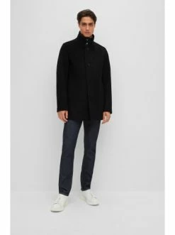 Aktion 👏 Bekleidung BOSS Mantel 'H-Coxtan' Schwarz (001) Günstig Kaufen ✔️ -Boss Verkaufsgeschäft boss mantel h coxtan schwarz 001 2