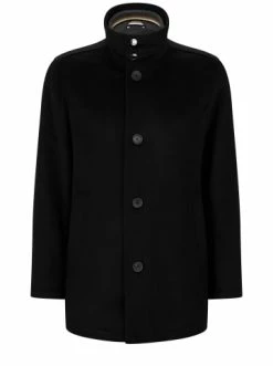 Aktion 👏 Bekleidung BOSS Mantel 'H-Coxtan' Schwarz (001) Günstig Kaufen ✔️