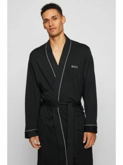 Brandneu 🔥 Bad BOSS Morgenmantel 'Kimono' Schwarz (001) Günstig Kaufen 🔥 -Boss Verkaufsgeschäft boss morgenmantel kimono schwarz 001 2