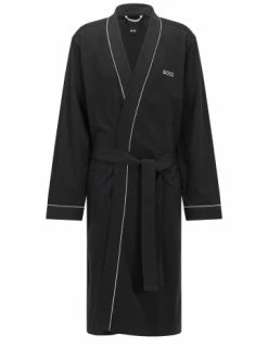 Brandneu 🔥 Bad BOSS Morgenmantel 'Kimono' Schwarz (001) Günstig Kaufen 🔥