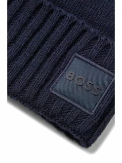 Angebote 🧨 Geschenke Für Herren BOSS Mütze In Blau Günstig Kaufen 👏 -Boss Verkaufsgeschäft boss mutze in blau 3