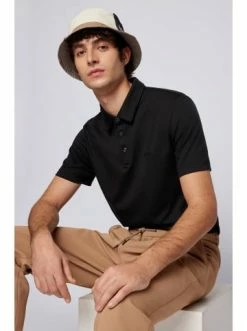 Bester Verkauf 🌟 Bekleidung BOSS Poloshirt 'Palosh' Schwarz (001) Günstig Kaufen ✔️ -Boss Verkaufsgeschäft boss poloshirt palosh schwarz 001 4