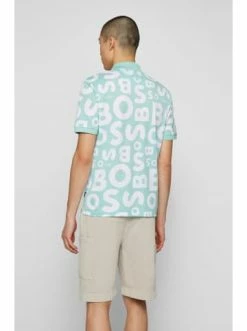 Bestes Angebot 👍 Bekleidung BOSS Poloshirt 'Parlay' Grün (338) Günstig Kaufen 👏 -Boss Verkaufsgeschäft boss poloshirt parlay grun 338 4