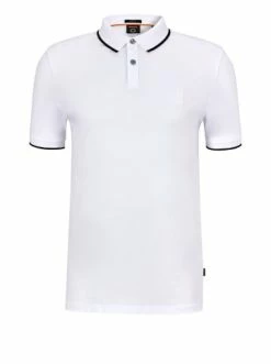 Neu 🔔 Bekleidung BOSS Poloshirt 'Passertip' Rot (623) Günstig Kaufen 🌟