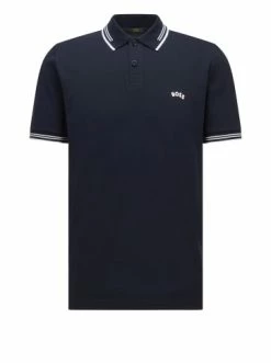 Budget 🔥 Bekleidung BOSS Poloshirt 'Paul Curved' Dunkelblau/Navy (402) Günstig Kaufen 🔔