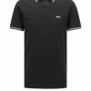 Blitzangebot 💯 Bekleidung BOSS Poloshirt 'Paul Curved' Schwarz (001) Günstig Kaufen 🥰