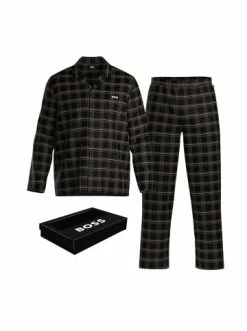 Schlussverkauf 🎁 Bekleidung BOSS Pyjama In Schwarz Günstig Kaufen ✨