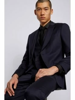 Budget ⌛ Bekleidung BOSS Sakko 'H-Huge-B1' Dunkelblau (401) Günstig Kaufen 👏 -Boss Verkaufsgeschäft boss sakko h huge b1 dunkelblau 401 4