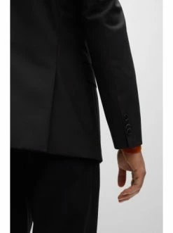 Top 10 💯 Bekleidung BOSS Sakko 'H-Jeckson-MM' Schwarz (001) Günstig Kaufen 🌟 -Boss Verkaufsgeschäft boss sakko h jeckson mm schwarz 001 4