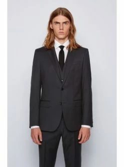 Aktion 😍 Bekleidung BOSS Sakko 'Hayes' Schwarz (001) Günstig Kaufen 👏 -Boss Verkaufsgeschäft boss sakko hayes schwarz 001 5