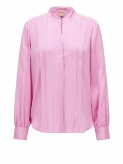 Budget 🎉 Bekleidung BOSS Seidenbluse 'Bisora' Rosa (691) Günstig Kaufen 🌟