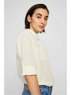 Bestpreis 😉 Bekleidung BOSS Seidenbluse 'C_Biventi' Naturweiß (118) Günstig Kaufen 🔥 -Boss Verkaufsgeschäft boss seidenbluse c biventi naturweiss 118 2