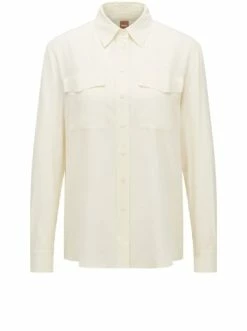 Bestpreis 😉 Bekleidung BOSS Seidenbluse 'C_Biventi' Naturweiß (118) Günstig Kaufen 🔥