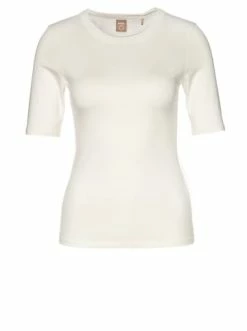 Beste Bewertungen von ❤️ Bekleidung BOSS 👚 Shirt 'Efita' Naturweiß (118) Günstig Kaufen ⭐