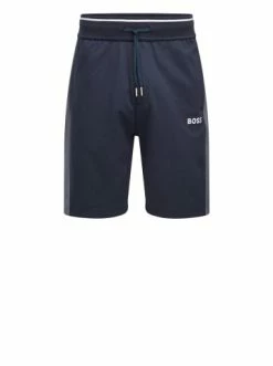 Brandneu 💯 Bekleidung BOSS Shorts 'Tracksuit' Dunkelblau (403) Günstig Kaufen 😍