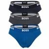 Brandneu ⭐ Bekleidung BOSS Slip 3er Pack In Blau Günstig Kaufen ❤️