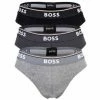 Blitzangebot 😍 Bekleidung BOSS Slip 3er Pack In Grau Günstig Kaufen ✨