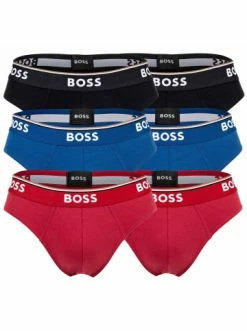 Angebote 😀 Bekleidung BOSS Slip 6er Pack In Rot/Blau/Schwarz Günstig Kaufen ⌛