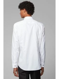 Neu 💯 Bekleidung BOSS Smoking-Hemd 'Jons' Weiß (100) Günstig Kaufen ⌛ -Boss Verkaufsgeschäft boss smoking hemd jons weiss 100 1