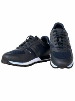 Großhandel 🤩 Schuhe BOSS 👟 Sneaker In Dunkelblau/Schwarz Günstig Kaufen 💯 -Boss Verkaufsgeschäft boss sneaker in dunkelblau schwarz 2