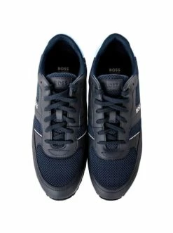 Großhandel 🤩 Schuhe BOSS 👟 Sneaker In Dunkelblau/Schwarz Günstig Kaufen 💯 -Boss Verkaufsgeschäft boss sneaker in dunkelblau schwarz 4
