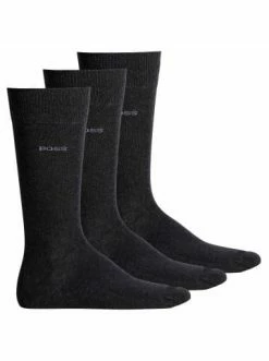 Großhandel 💯 Bekleidung BOSS Socken 3er Pack In Anthrazit Günstig Kaufen ⌛