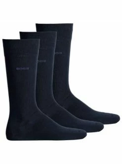 Neu 😀 Bekleidung BOSS Socken 3er Pack In Dunkelblau Günstig Kaufen 🔔